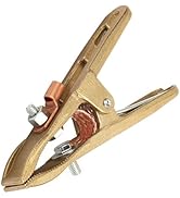 260/300/500A Brass A-shape Ground Welding Earth Clamp Welder Earth Ground Cable Copper Grip Clip ...