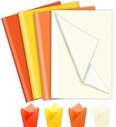 160 Sheets Tissue Paper, Orange Tissue Paper Bulk 20 X 14 Inches for Gift Bags Crafts Birthday Pa...