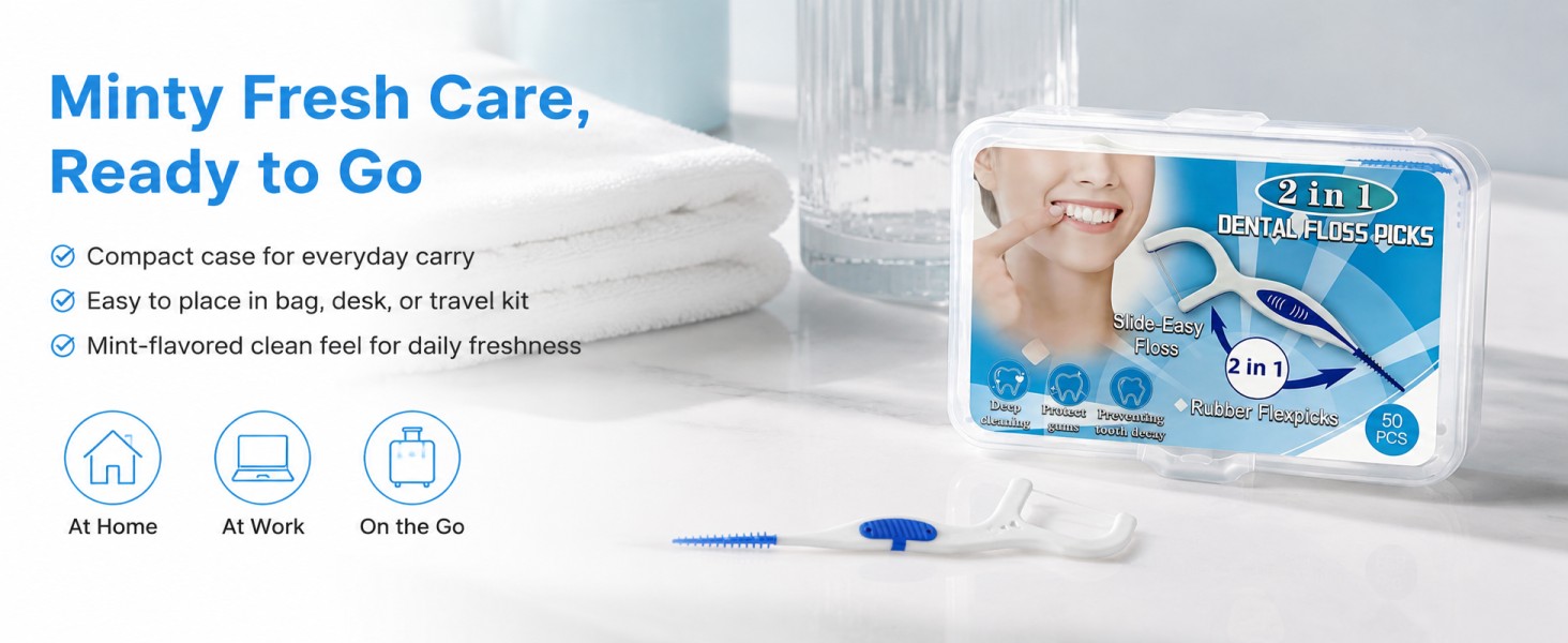 Dental Floss Picks Interdental Brushes