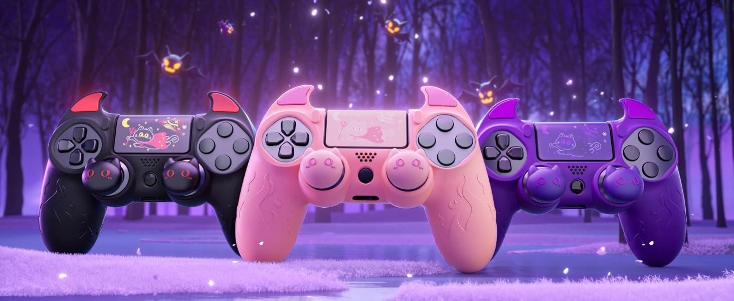 cute demon silicone cover for Xbox Core Wireless Controller with Thumb Grip Caps