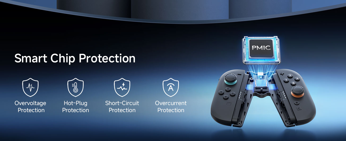JEMDO Magnetic JoyCon Charger Grip