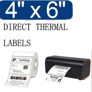 4x6" direct thermal labels