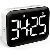 Digital Kitchen Timer, Magnetic Large Display for Cooking & Classroom | 99-Min Countdown & Count ...