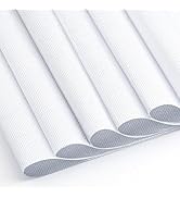 6 Pcs Cross Stitch Fabric, 14 Count White Embroidery Fabric Cloth Cross Stitch Cloth Supplies for...