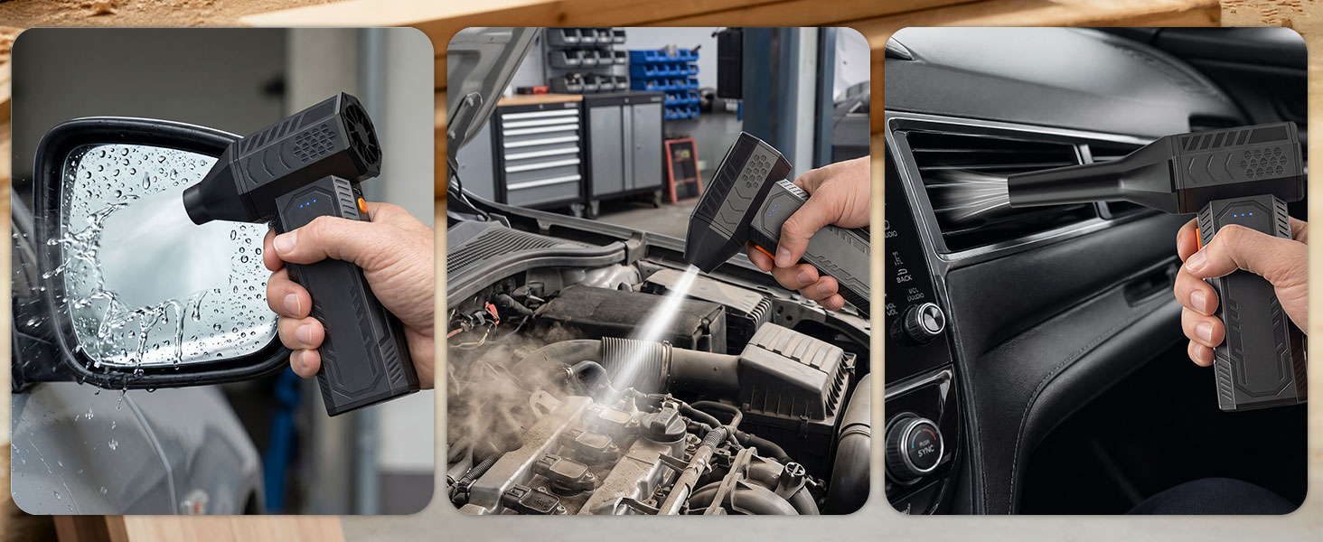 Electric Air Duster for Car Vent