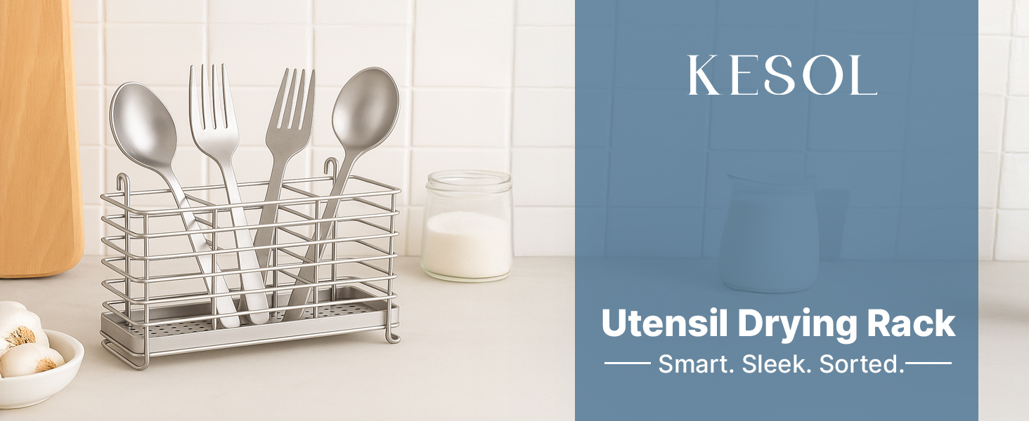 Stainless Steel Utensil Holder Multipurpose Utensil Holder