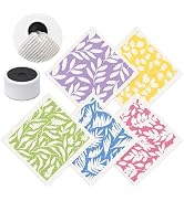 SUPERSCANDI Swedish Dishcloths With 100% Recycled Plastic Hanger - Reusable Paper Towels Washable...