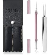 SGNEKOO Professional Facial Milia Removal Tool and Whitehead Extractor,Titanium Alloy Double Ende...