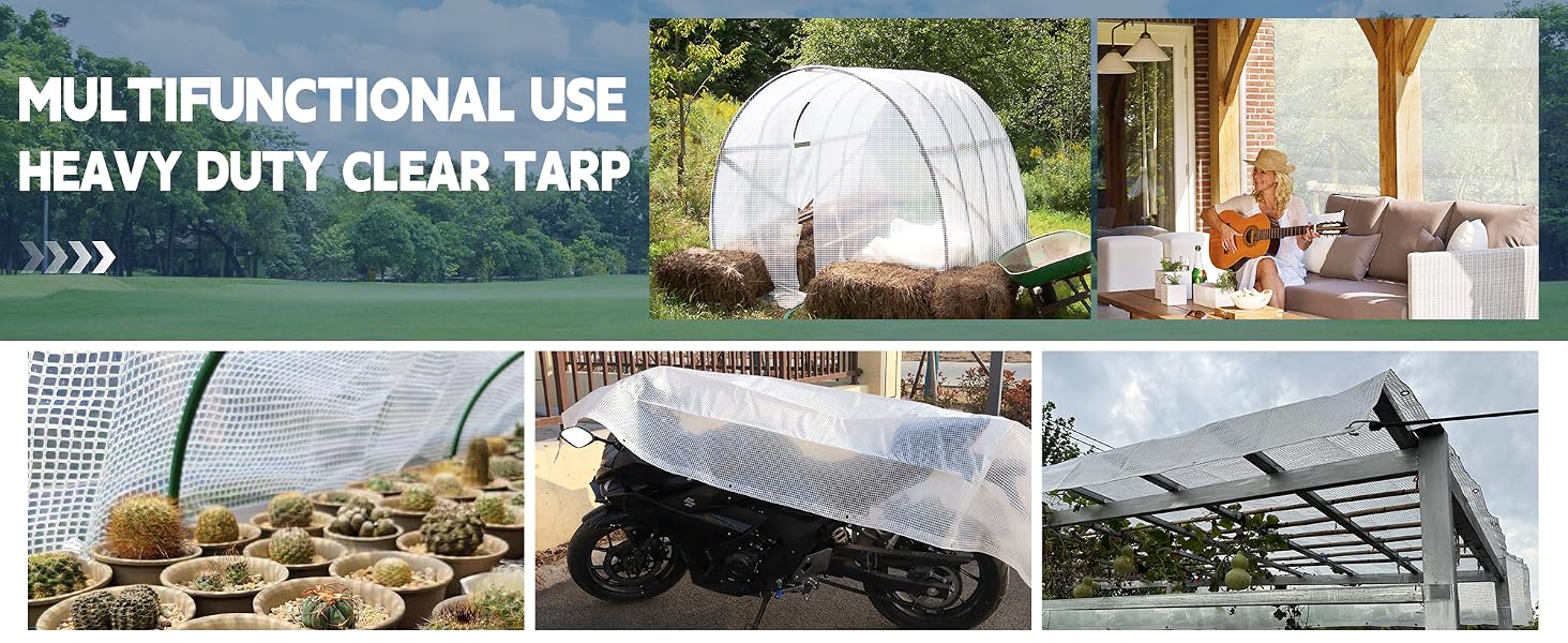 transparent tarp 20x20 clear tarps 20x30 large greenhouses for outdoors 12x16 chicken coop cover