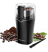 Electric Spice Grinder,300W Coffee Bean Grinder for Kitchen,Stainless Steel Removable Chamber,Up ...