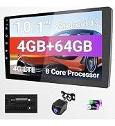Haudio 10.1 Inch HD Carplay Screen for Car with 720P Touchscreen, Double Din Car Stereo, 8-Core P...