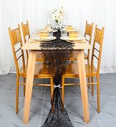 Pardecor Lace Table Runner 14x120 1PC Table Runner for Wedding Table Overlay Floral Lace Table Ru...