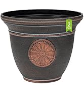 ZMTECH Plant Pot, 22 inch Plastic Planter with Drainage Hole and Removable Plug, Flower Pot for I...