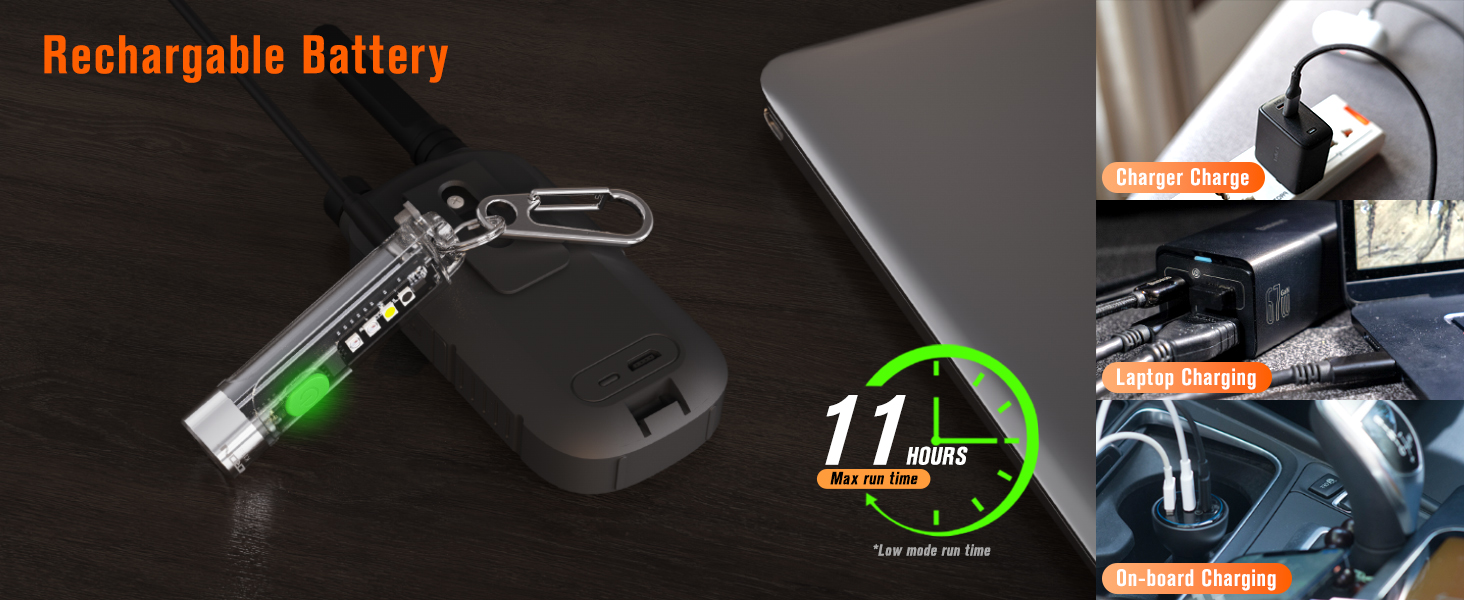 type C rechargeable flashlight
