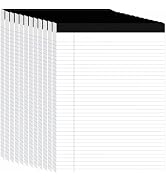 Ciphyfee 12 Pack Legal Pads 8.5" x 11", Wide Ruled Writing Notepads, 50 Sheets/Pad, Perforated Pa...