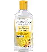 Dickinson's Original Witch Hazel Pore Perfecting Toner, 100% Natural, 16 Ounce Fragrance free