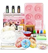 WhizToys Soap Making Kits for Kids and Adults,Kit para Hacer Jabones,Silicone Donut Molds,DIY Cra...