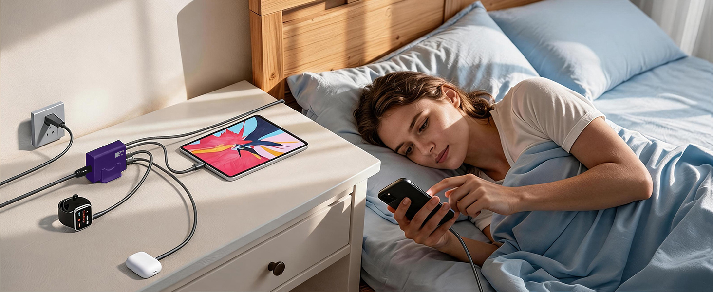 powers up to 6 devices, ideal for business desks, professional offices, and everyday productivity