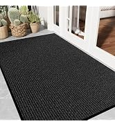 EZ2LIVE Front Door Mat 3' x 5', Low Profile Heavy Duty Door Mat Outside Entrance, Non-Slip Large ...