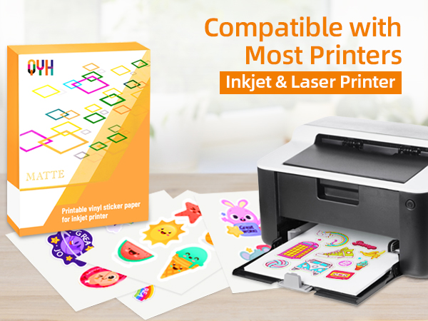 Suitable for most inkjet &amp; laser printers