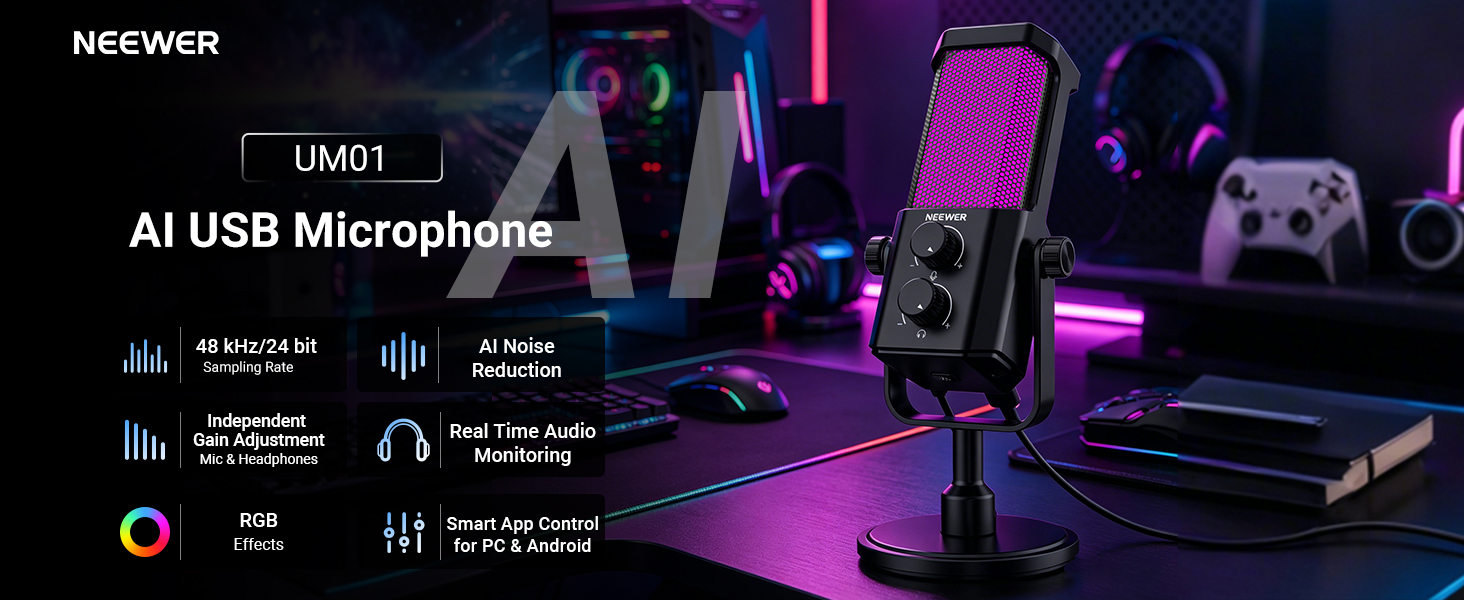 UM01 AI USB Microphone
