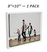 Sezanrpt Acrylic Picture Frames 8x10 Inches, Acrylic Photo Frame for Love Memories, Family Happin...