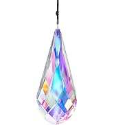 120mm/4.7in Crystal Suncatcher Prism Window Hanging Ornament Rainbow Glass Prism Sun Catcher Deco...