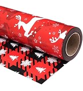 Ulmasinn Reversible Christmas Wrapping Paper Roll - 17
