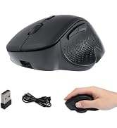Ergonomic Wireless Mouse Bluetooth & 2.4GHz Dual-Mode Vertical Mouse Rechargeable Silent Computer...