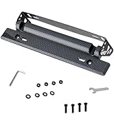 Hugwits Car Front License Plate Mount, Adjustable License Plate Relocator Bracket Holder, Flip-Up...