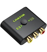 LiNKFOR RCA to HDMI Converter, CVBS for Wii PS1 PS2 N64 Xbox, PAL/NTSC | 1080P,16:9/4:3 adjustabl...