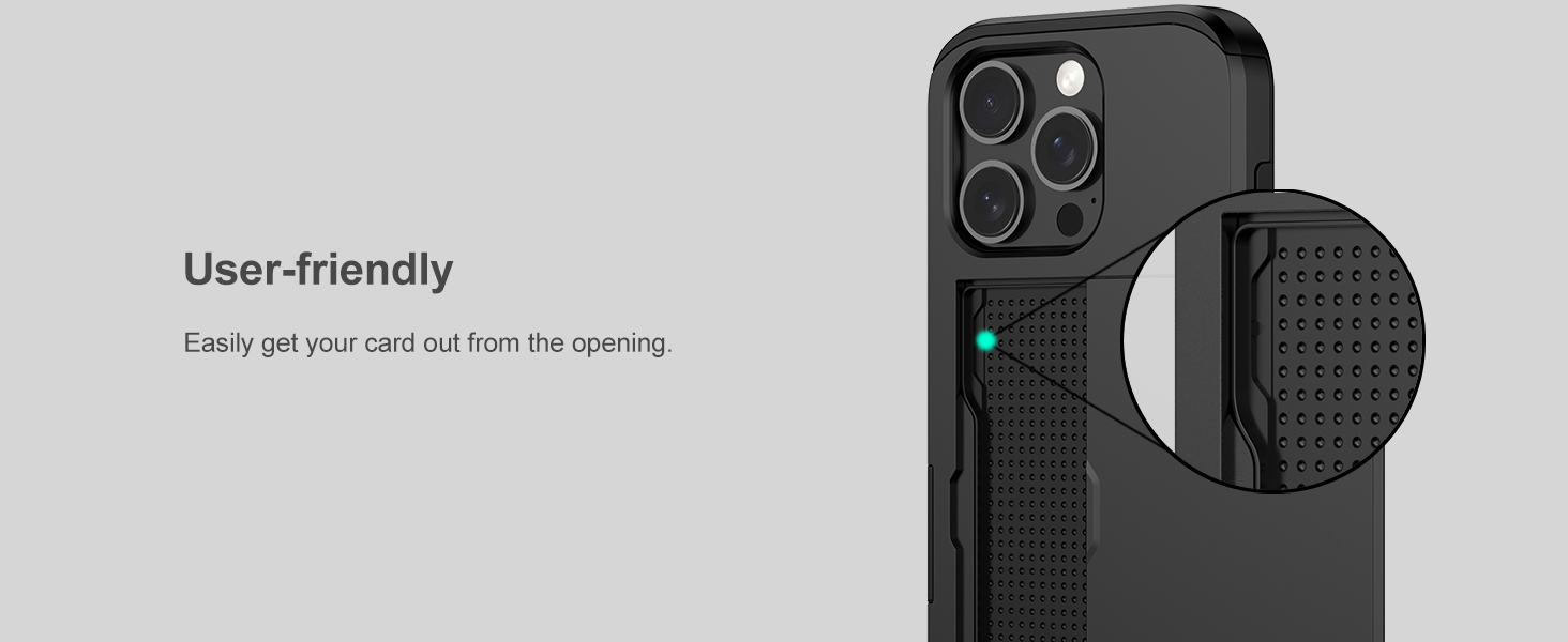 for iphone 16 pro max card holder case