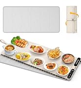 Homelove Warming Mat for Food - Fast Full Surface Electric Warming Tray with 7 Temp-Settings & 8H...