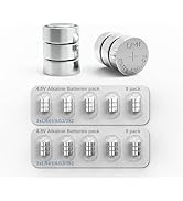SUZEYAR 3x1.5V Button Coin Cell Batteries 3LR41 Button Batteries, 4.5V Replacement Batteries for ...