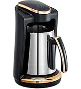 Sadaf One-Touch Mediterranean Coffee Maker – Electric Turkish, Greek, and Armenian Coffee Machine...