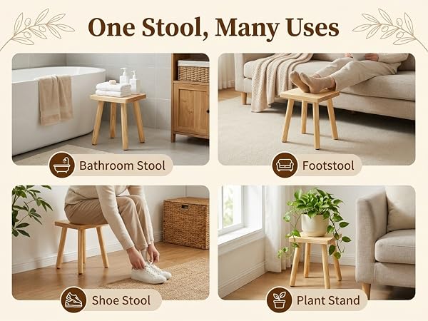 wooden step stool