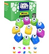 UCEC Paper Punch Shapes for Crafting, 10PCS Animal Shaped Hole Punch Set, Shape Cutters Craft Pun...