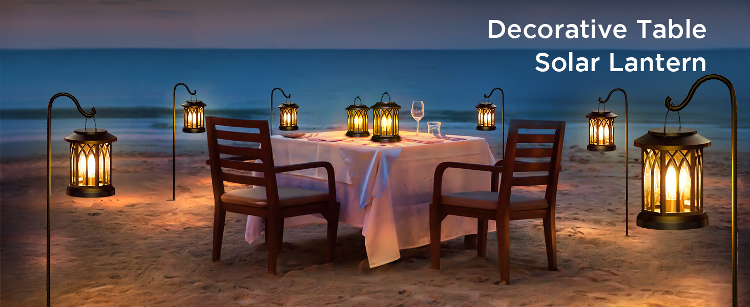 hanging solar lights for table decor