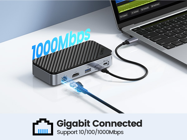 USB C Hub with M.2 Enclosure