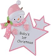 MAXORA Baby's First Christmas Ornament - Personalized New Baby Ornament 2022 - New Baby Girl Gift...