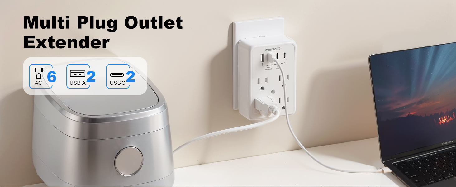 Multi Plug Outlet Extender