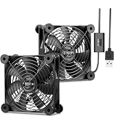 Dual Ultra Quiet Silent USB Cooling Fan | 120mm USB Fan for Router Amplifier Receiver Electronics...
