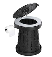 TRIPTIPS 2025 New Upgrade Retractable Portable Toilet Foldable with Soft Cushion Height Adjustabl...