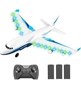 4DRC G2 Foam Remote Control Airplanes RC Planes for Kids Adults, RC Airplane Fighter Jet with 3 B...