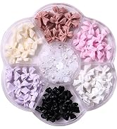 Colorful Bow-Knot Nail Stud Rhinestones Crystal, 3D Bow-Knot,Nail Charms Set for Nail Stones Desi...