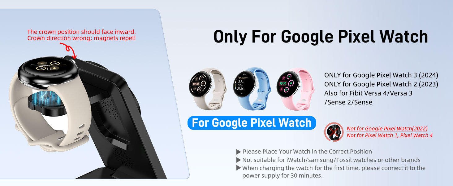 google pixel watch charger pixel stand pixel wireless charger 3 in 1 Wireless Charger for Google