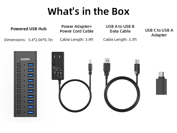 10 Port USB Hub
