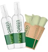 Kiwi Green Eyeglass Lens Cleaner Spray Kit | 2X Lens Cleaner + 2X Microfiber Cloth