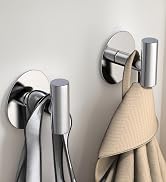 VINHOLD Heavy Duty Self-Adhesive Coat Hooks, Stainless Steel Towel Hooks for Bags, Towels, Robes,...