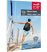 Koala 4x6 Photo Paper - Glossy Photo Paper for Inkjet Printer - 100 Sheets 200gsm Photo Printer P...